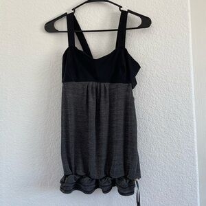 Lululemom Black and Gray Women's Top